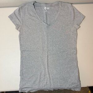 Kirkland Signature Heather Gray V-Neck Tee
